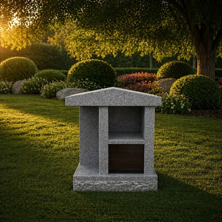 2-Niche Granite Columbarium Monument