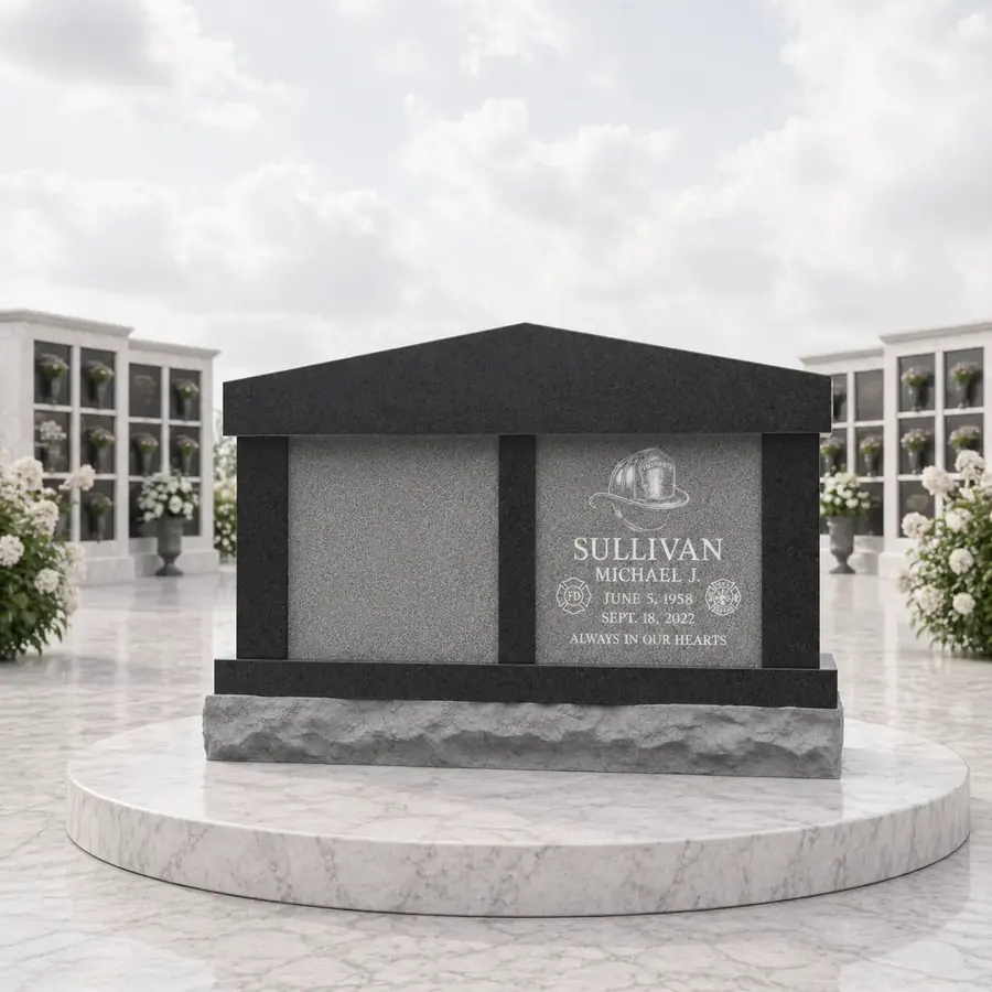 2-Niche Granite Columbarium 34x18x22