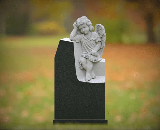 Angel Child Shape Granite Headstone