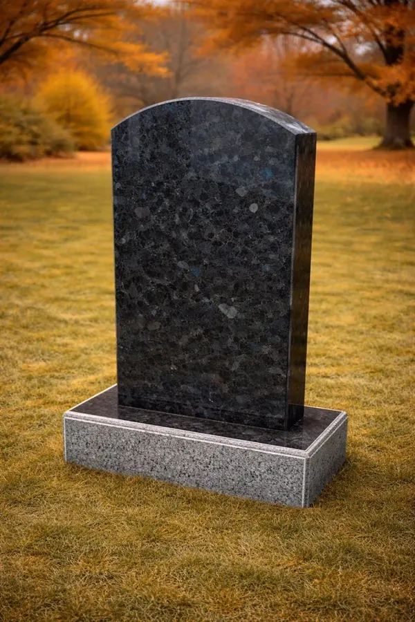 Arched Upright Granite Headstone 23 x 6 x 44