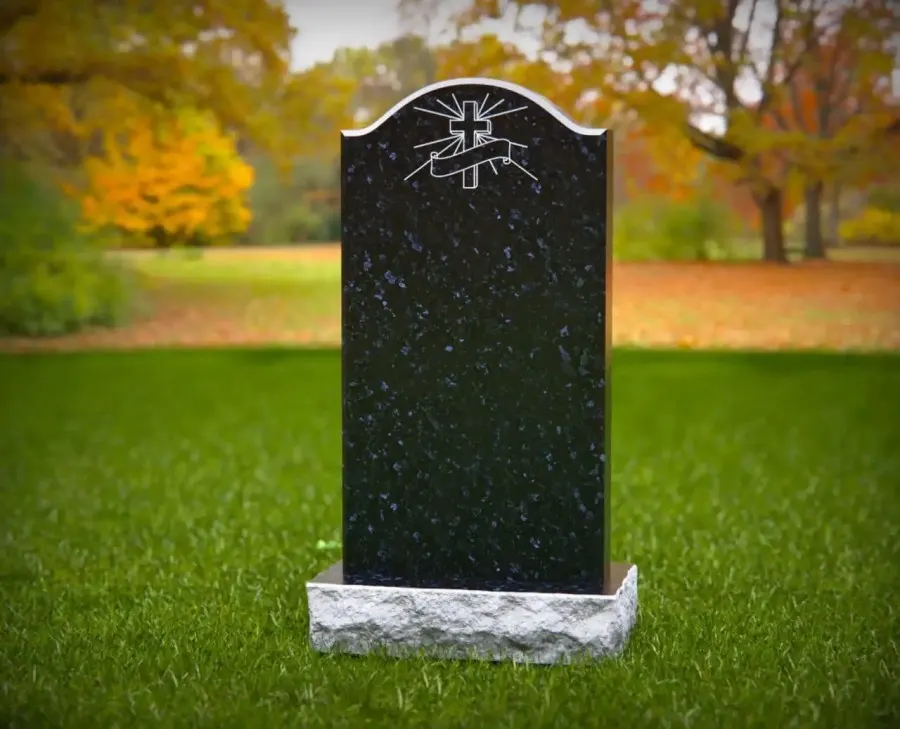 Arched Upright Headstone — Design 2