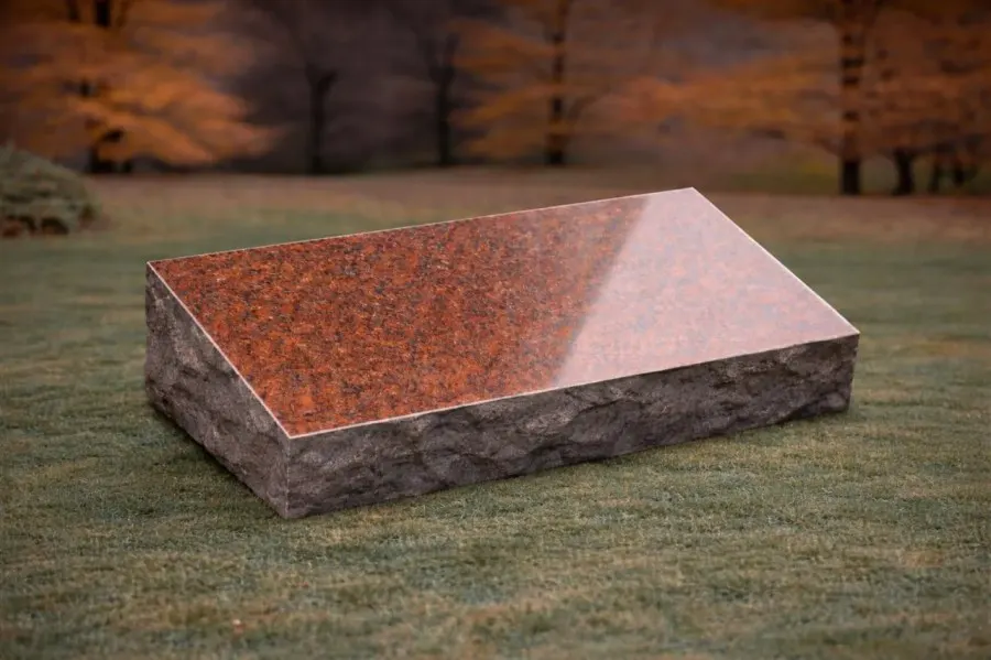 Bevel Granite Headstone 20 x 10 x 6 — Design 2