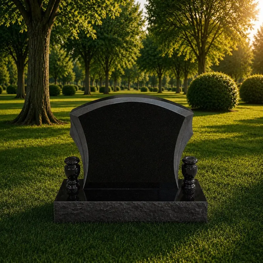 Arched Shape Granite Headstone 24 x 4 x 30