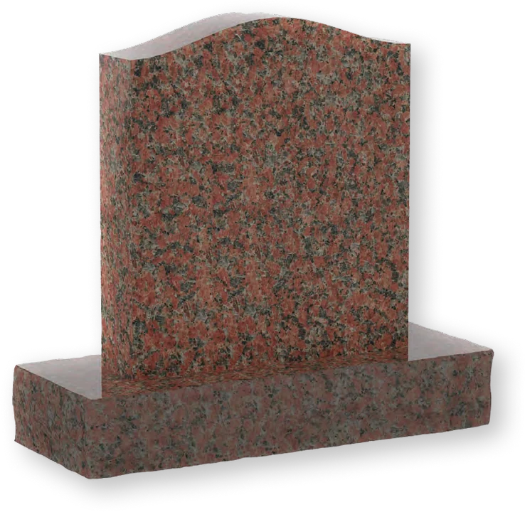 Classic Serpentine Top Granite Headstone