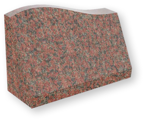 Serpentine Slant Grave Marker