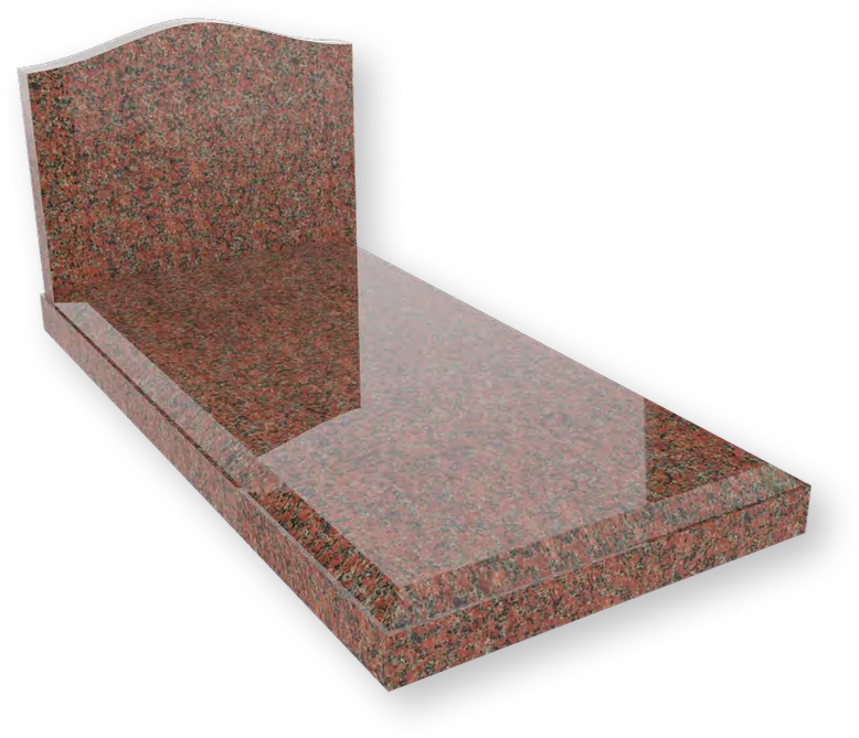 Serpentine Top Upright Ledger Memorial