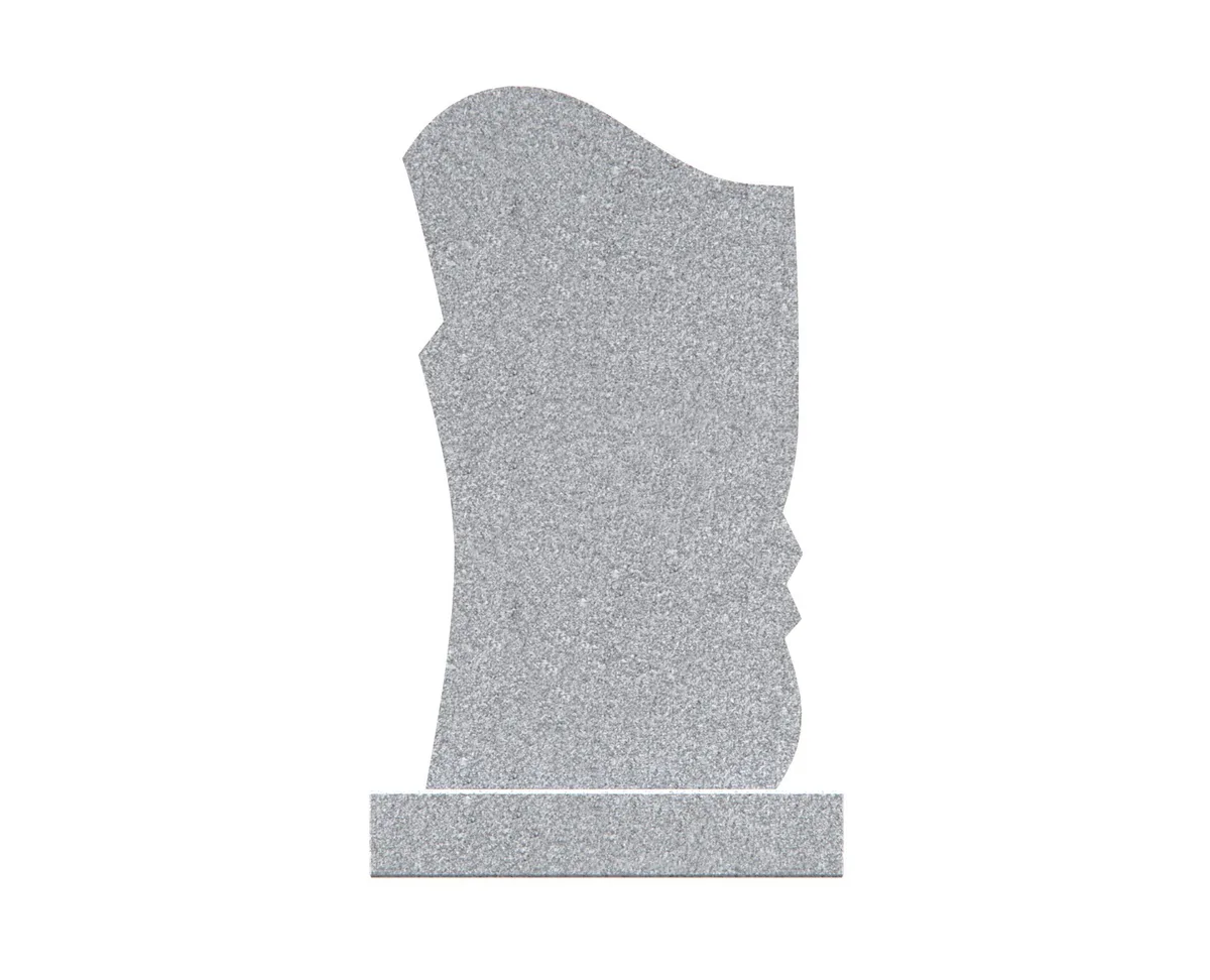 Show photo 4 of 4: Upright Floral Granite Headstone with Butterflies