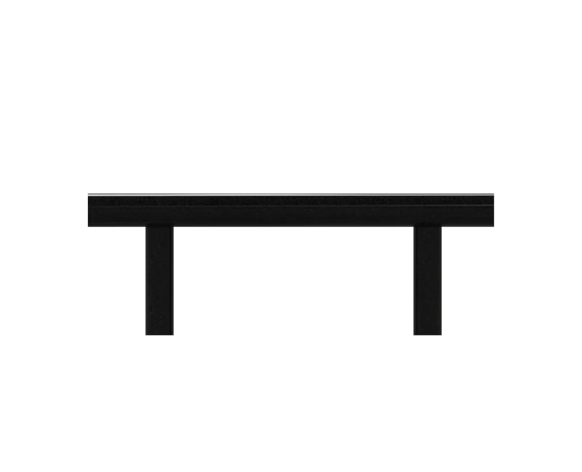 Show photo 4 of 4: Simple Cemetery Granite Bench Monument