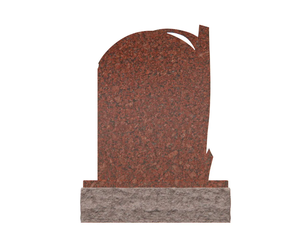Show photo 4 of 4: Upright Granite Memorial with Birch Tree Shape