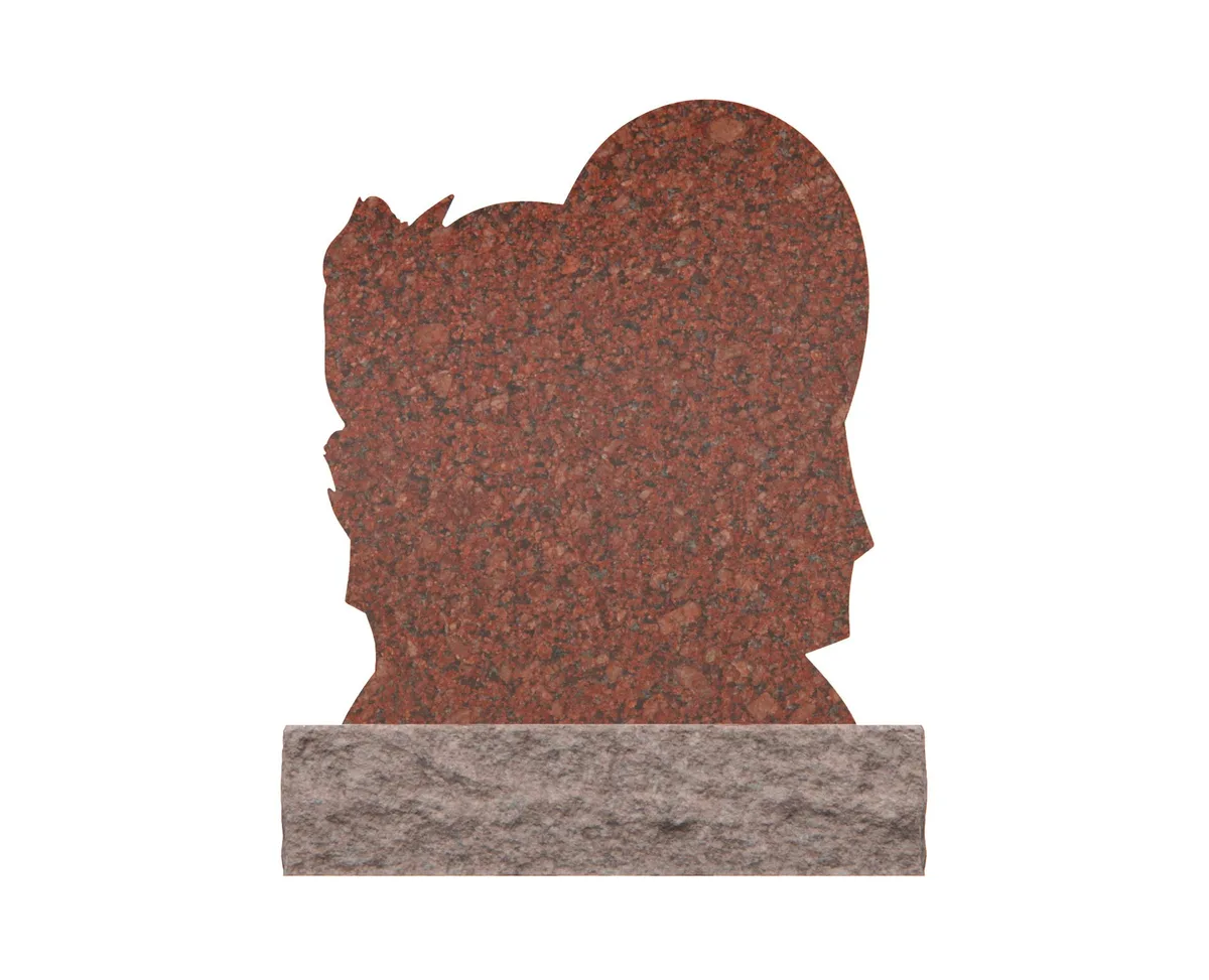 Show photo 4 of 4: Heart-Shaped Granite Memorial Headstone