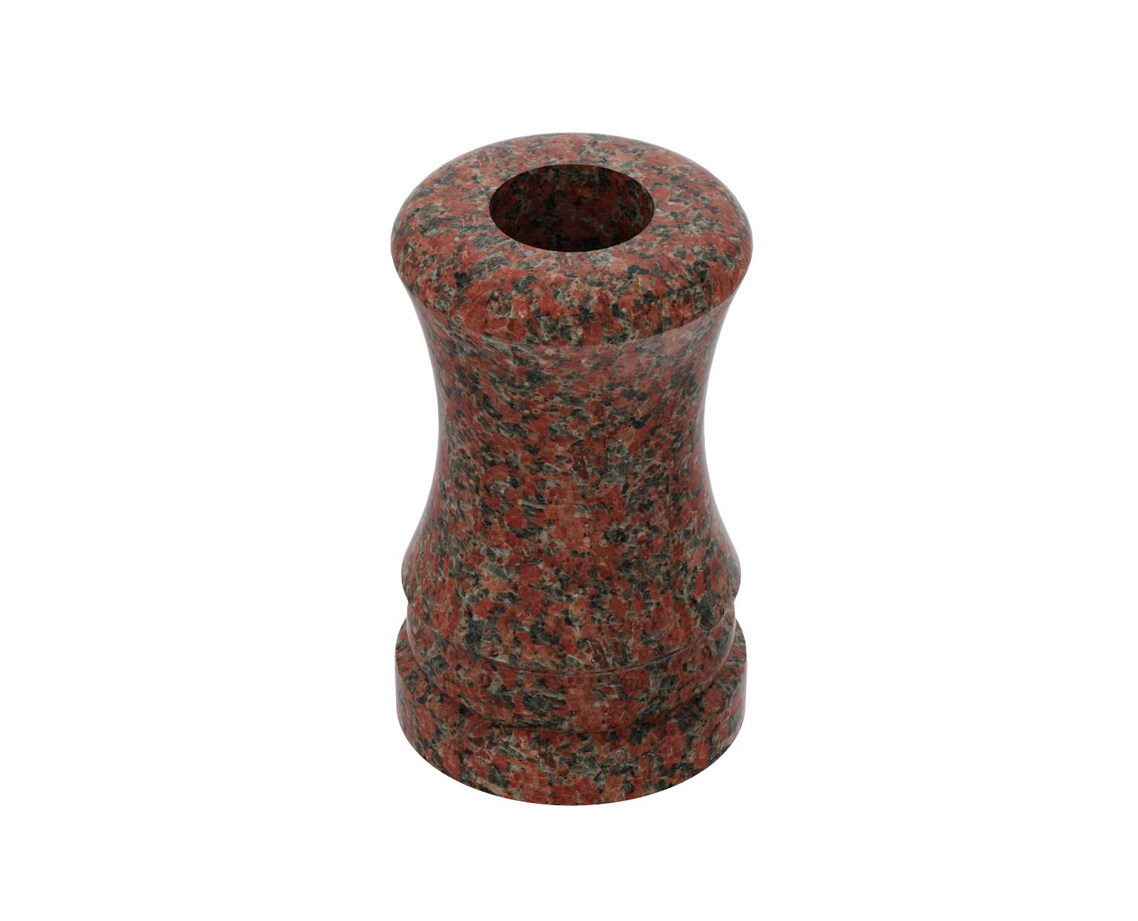 Hourglass Granite Memorial Vase