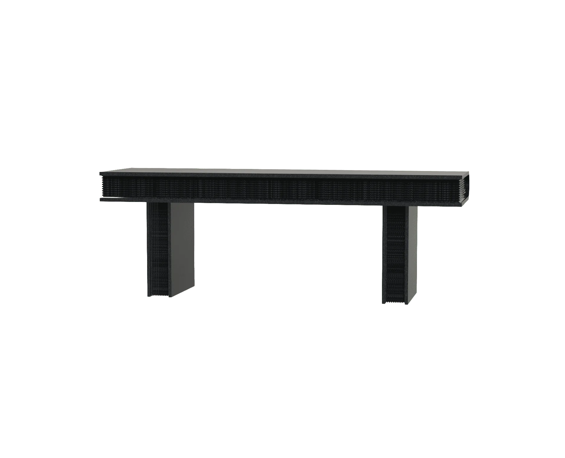 Simple Cemetery Granite Bench Monument