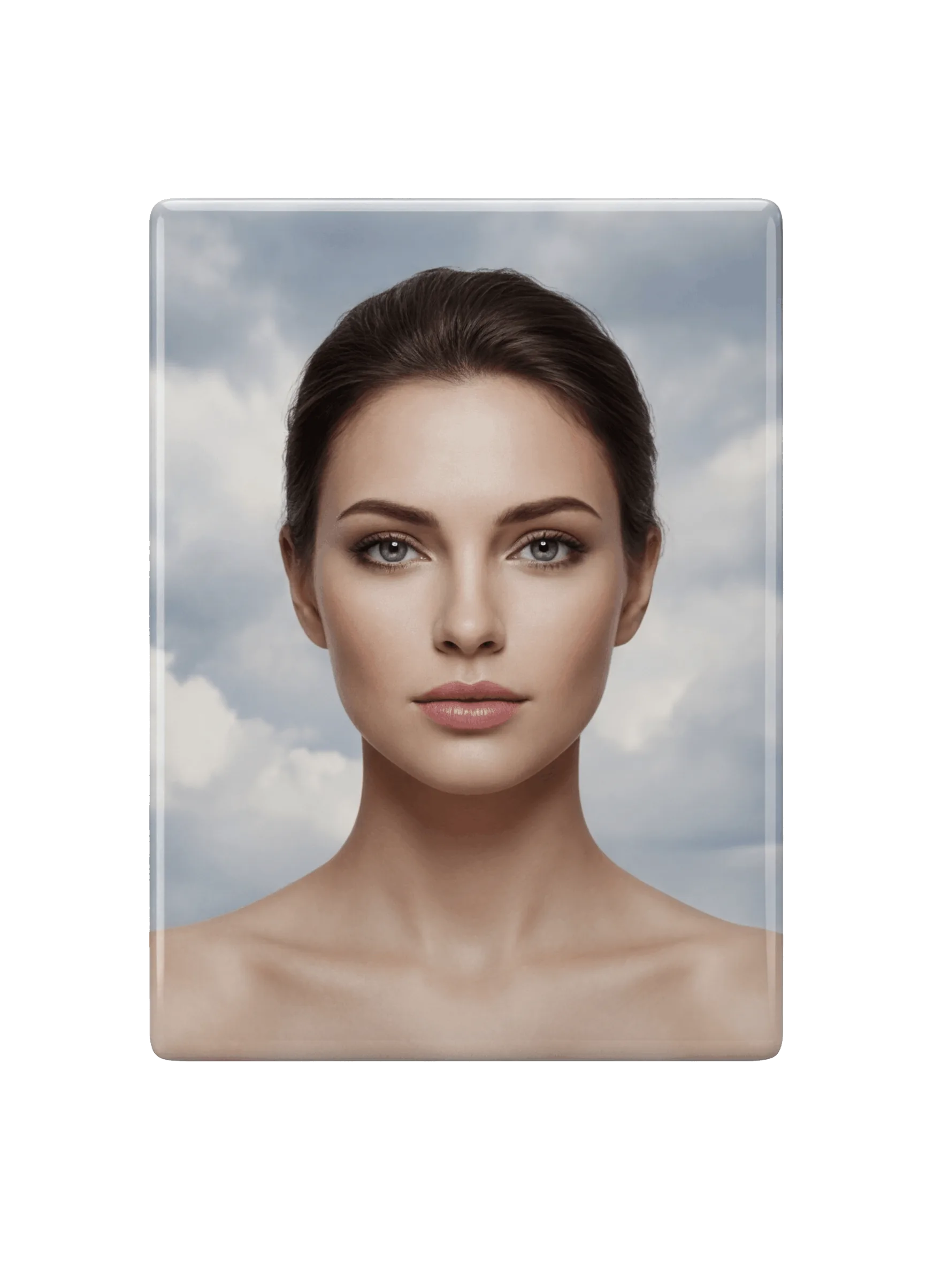 Rectangular Ceramic Photo Portrait