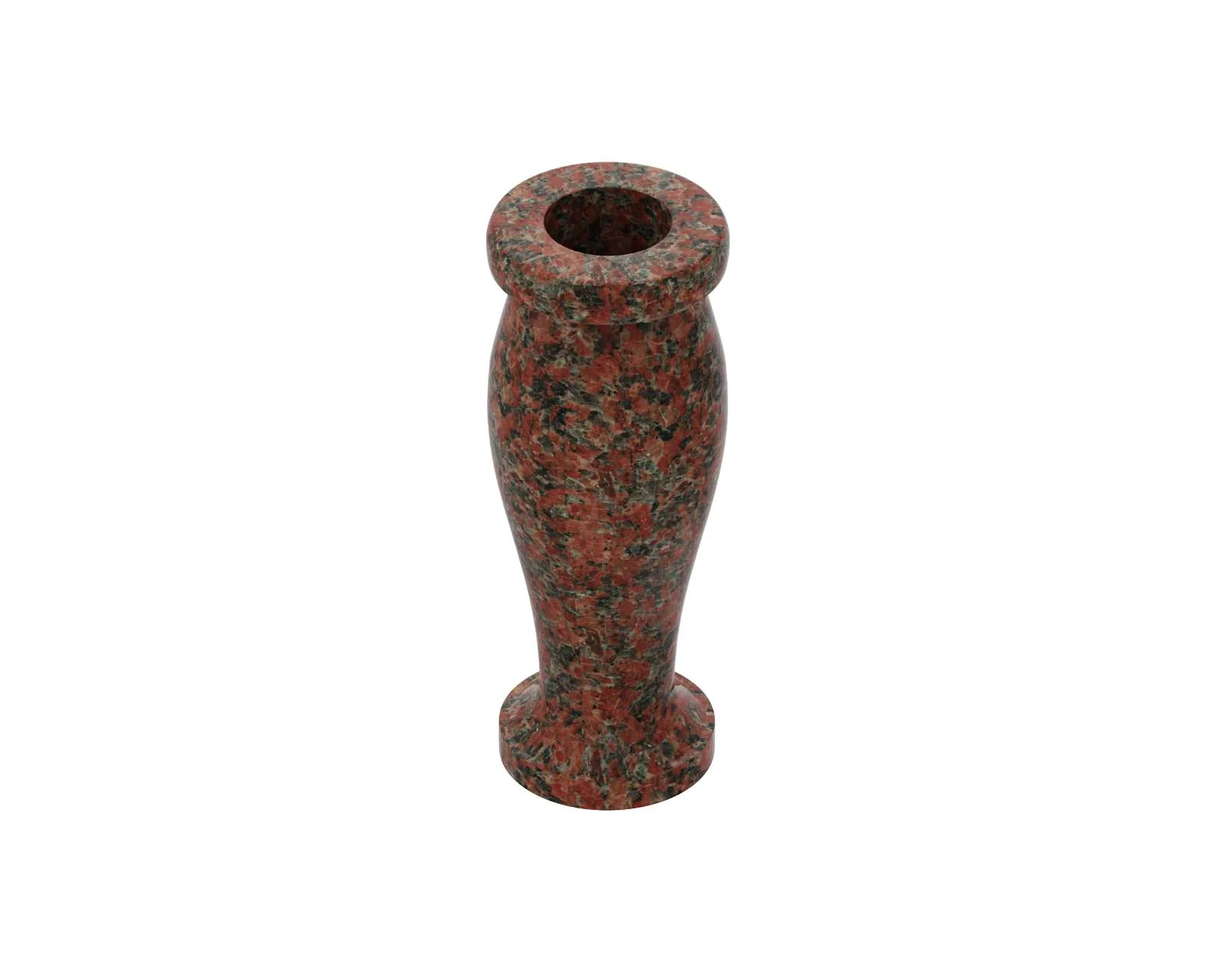 Show photo 3 of 3: Classic Round Granite Memorial Vase