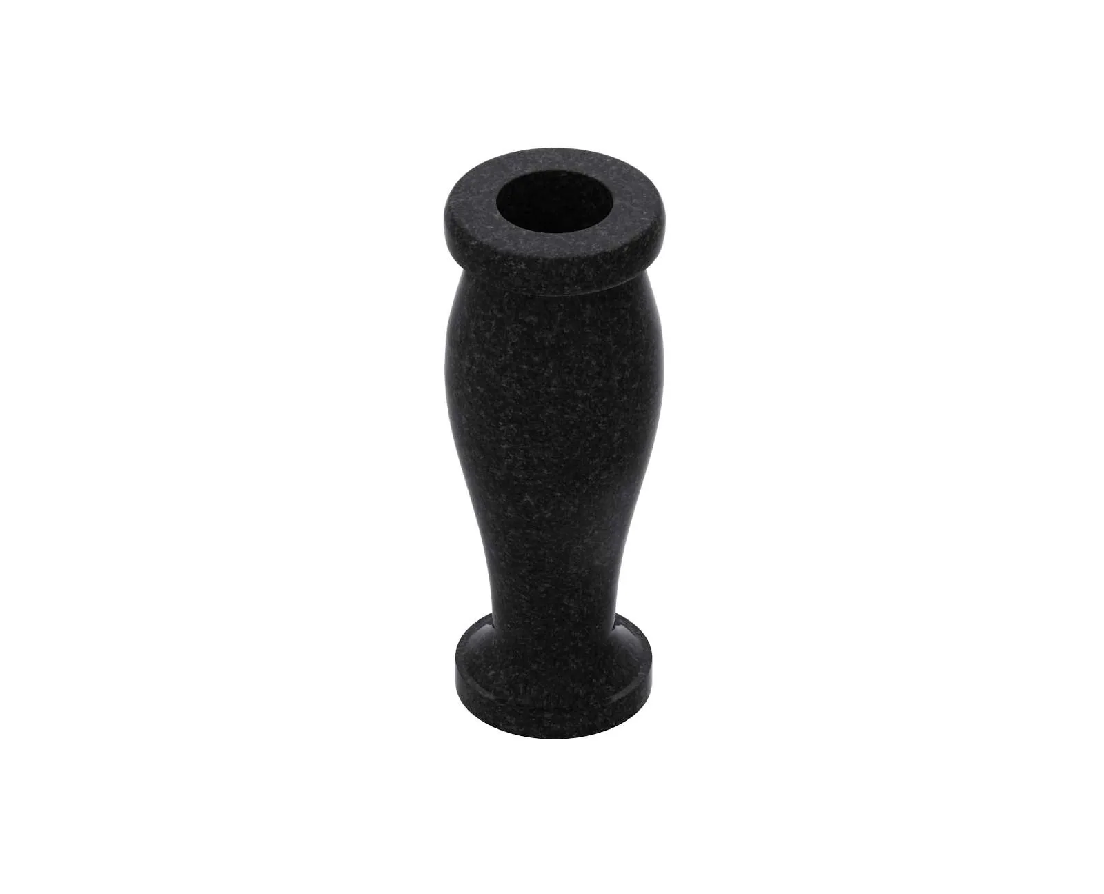 Classic Round Granite Memorial Vase, photo 1 of 3