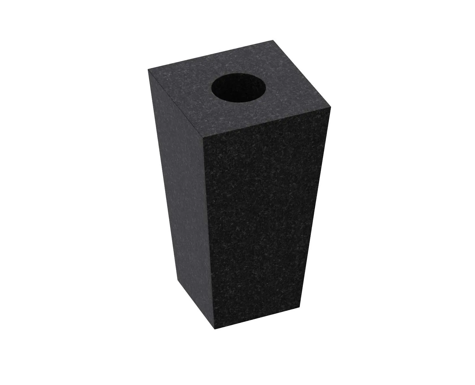 Square Granite Memorial Vase, photo 1 of 3