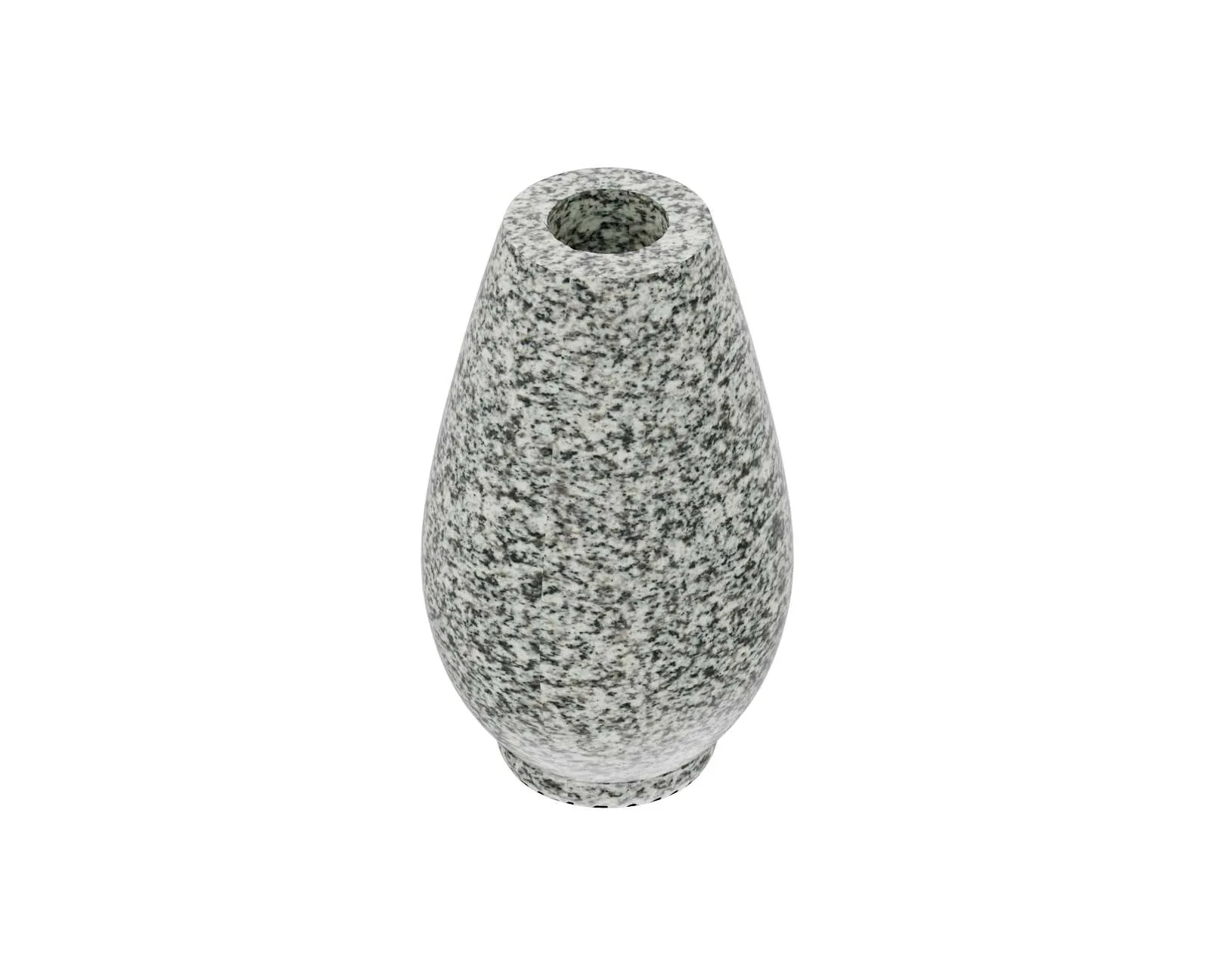 Show photo 2 of 3: Oval Granite Memorial Vase