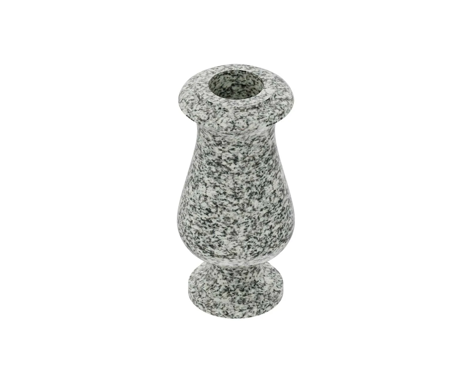 Show photo 2 of 3: Tulip Granite Memorial Vase