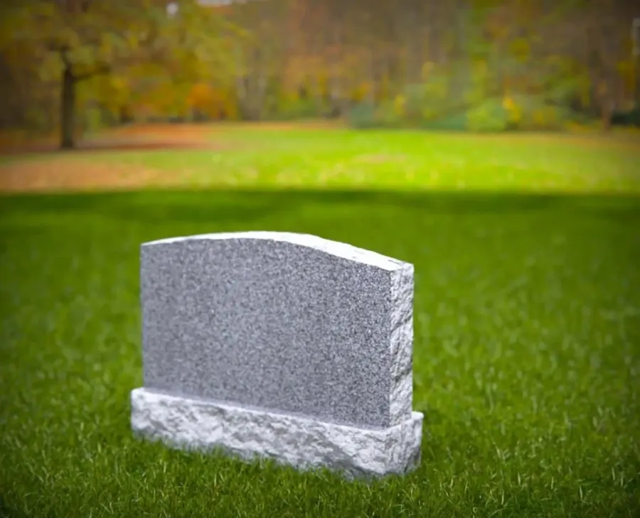 Classic Arched-Top Companion Upright Headstone 51 x 6 x 30