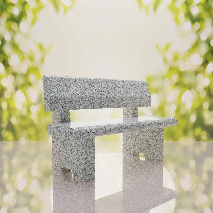 Classic Granite Memorial Bench