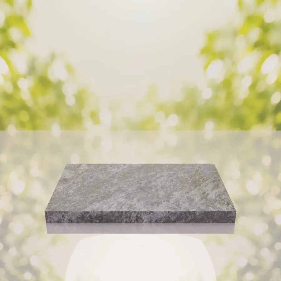 Classic Polished Flat Granite Grave Marker 24 x 12 x 3