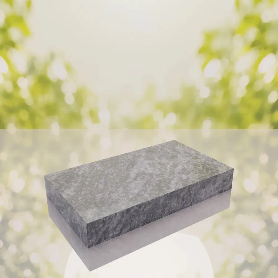 Classic Polished Flat Granite Grave Marker 24 x 12 x 4