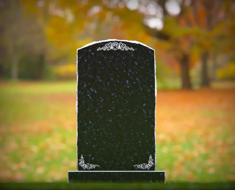 Classic Upright Memorial with Natural Edges