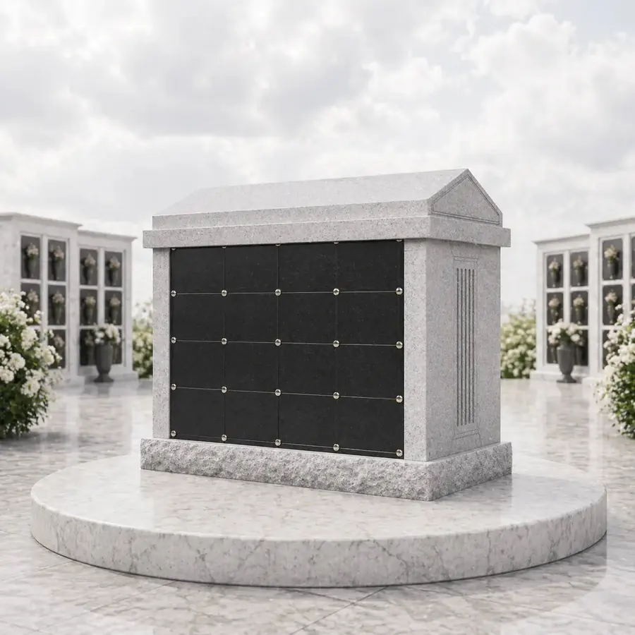 12-Niche Family Granite Columbarium Monument