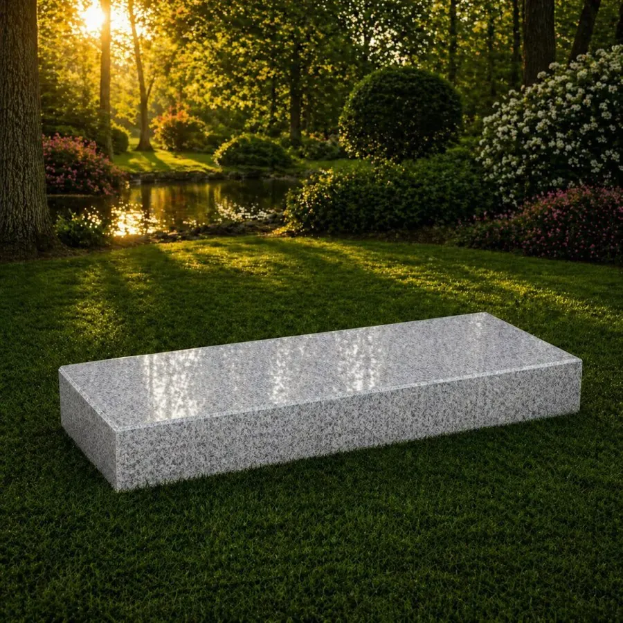 Companion Flat Granite Grave Marker 48 x 18 x 4