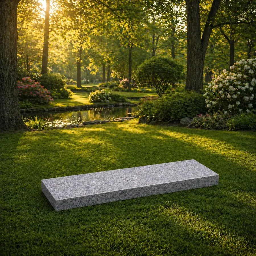 Companion Flat Granite Grave Marker 48 x 16 x 2
