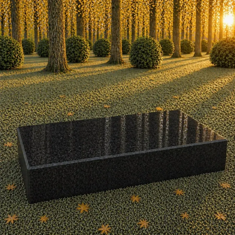 Flat Granite Grave Marker (companion  24)