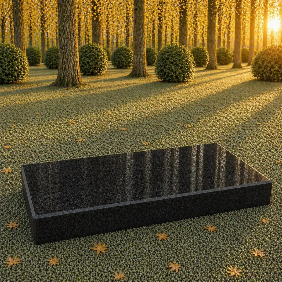 Flat Granite Grave Marker (companion  25)