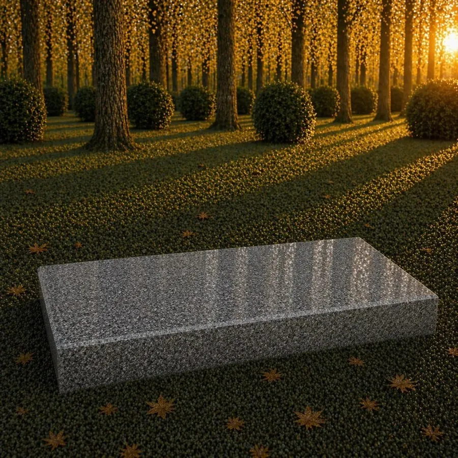 Flat Granite Grave Marker 28 x 16 x 3