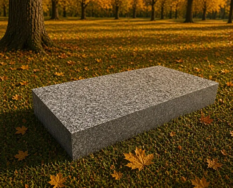 Flat Granite Grave Marker 28 x 16 x 4