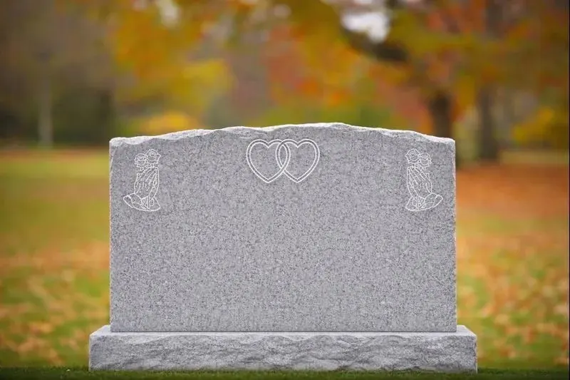Companion Upright Granite Headstone 51 x 7 x 30