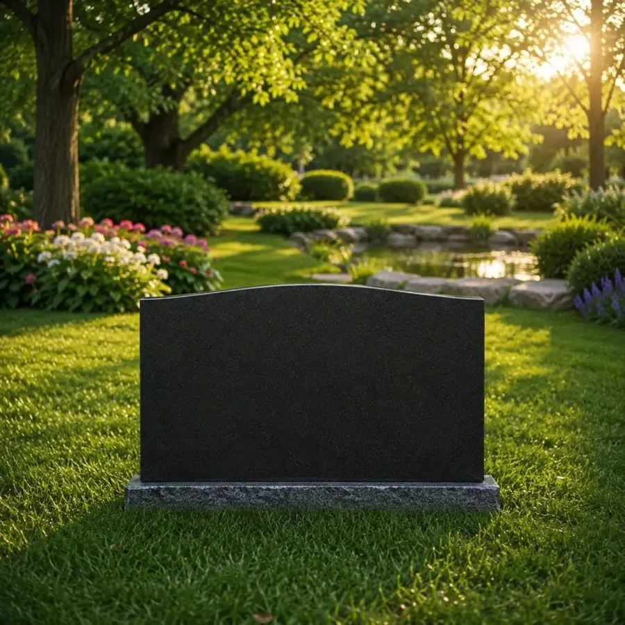 Serpentine Companion Upright Headstone 43x6x26