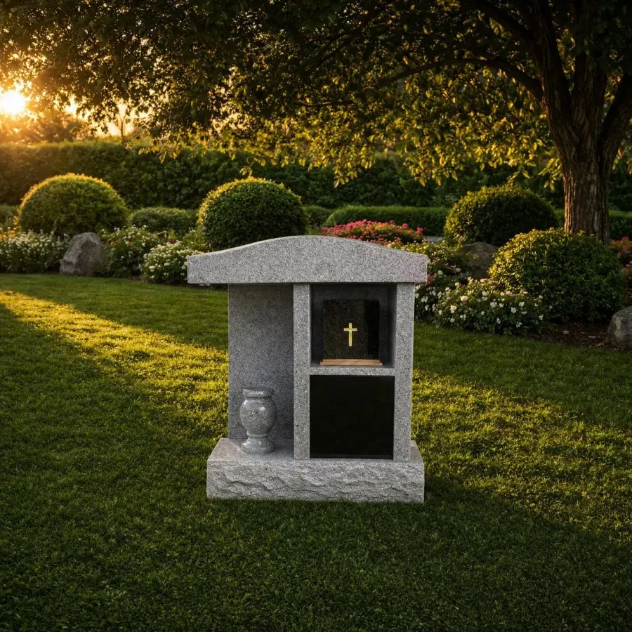 2-Niches Granite Columbarium Monument