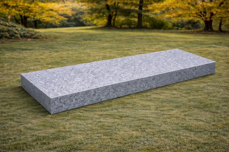 Flat Companion Granite Headstone — Design 3
