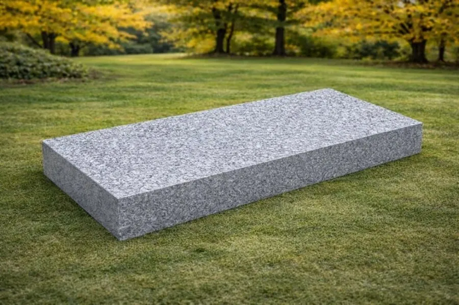 Flat Granite Grave Marker — Design 5