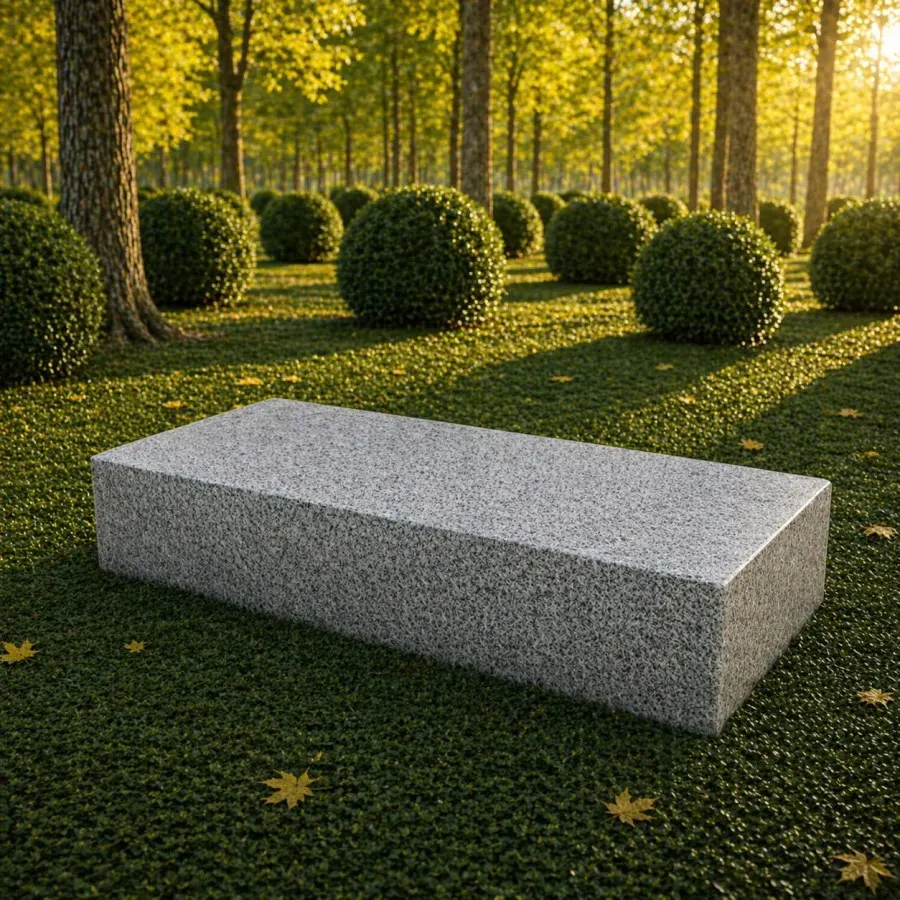 Granite Flat Grave Marker — Design 15