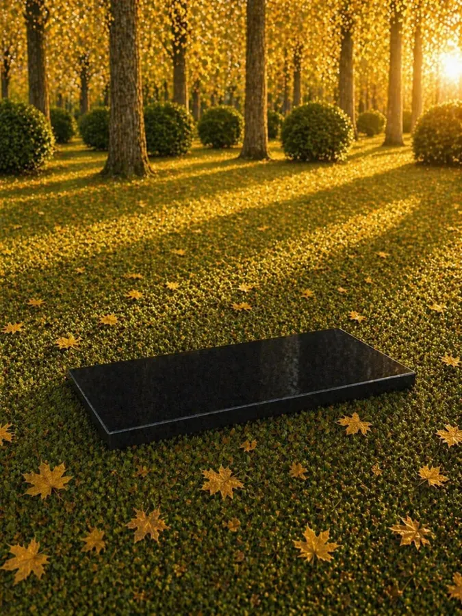 Granite Flat Grave Marker 16 x 8 x 1