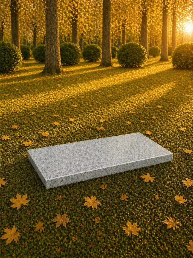 Granite Flat Grave Marker — Design 7