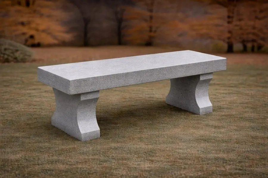 Granite Memorial Bench — Design 4