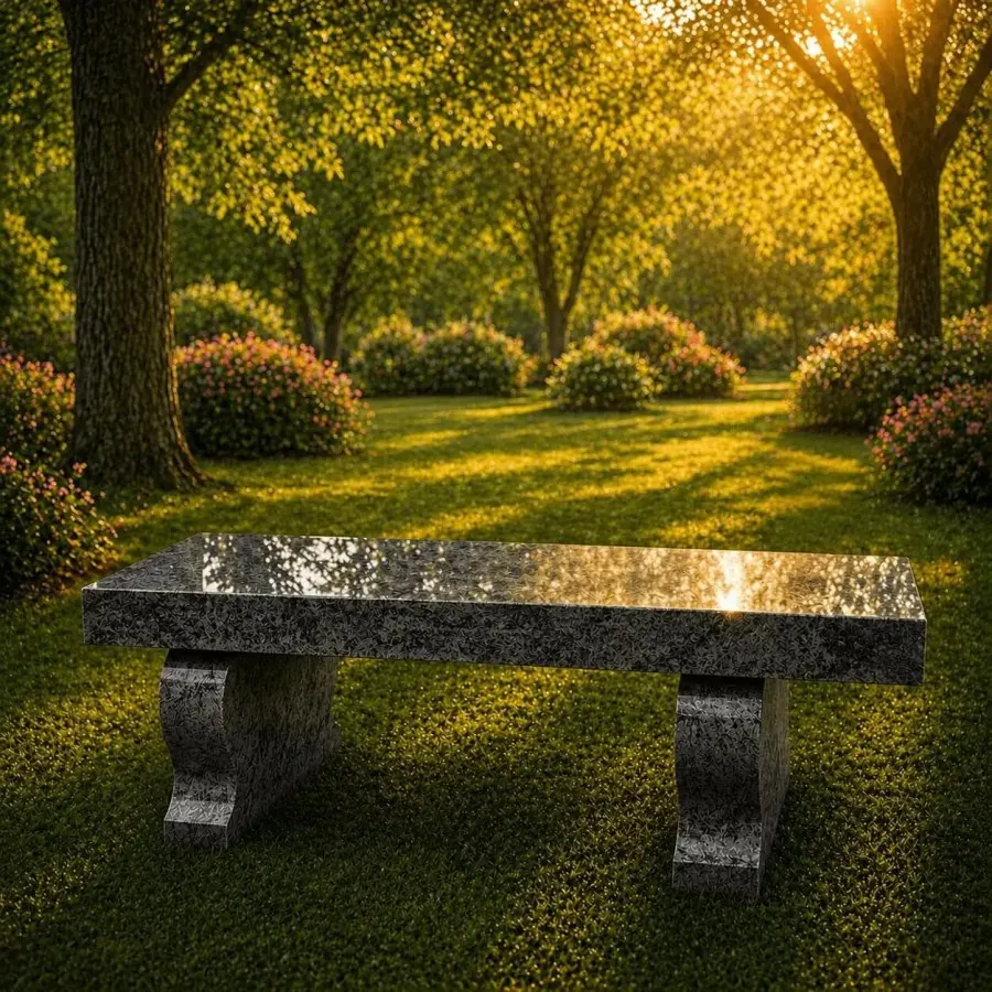 Granite Memorial Bench 48 x 14 x 18