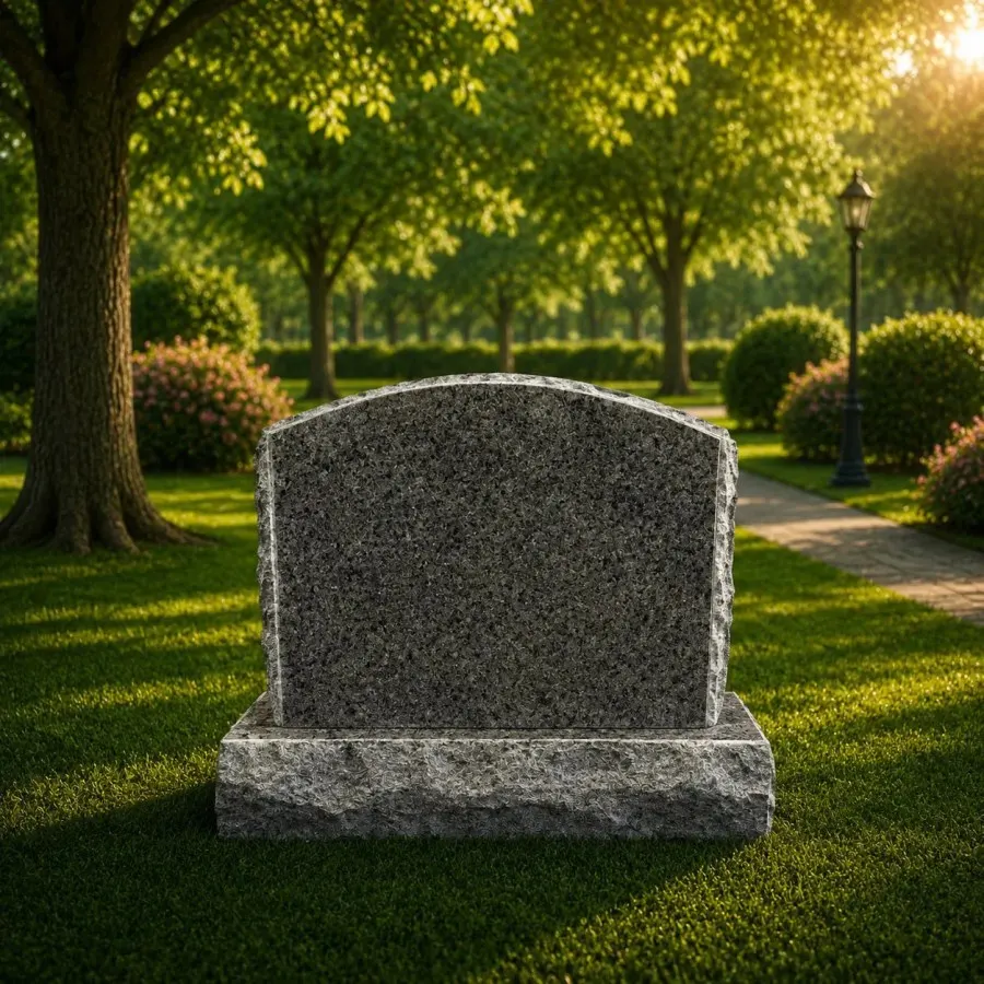 Grey Granite Upright Headstone 26 x 6 x 18