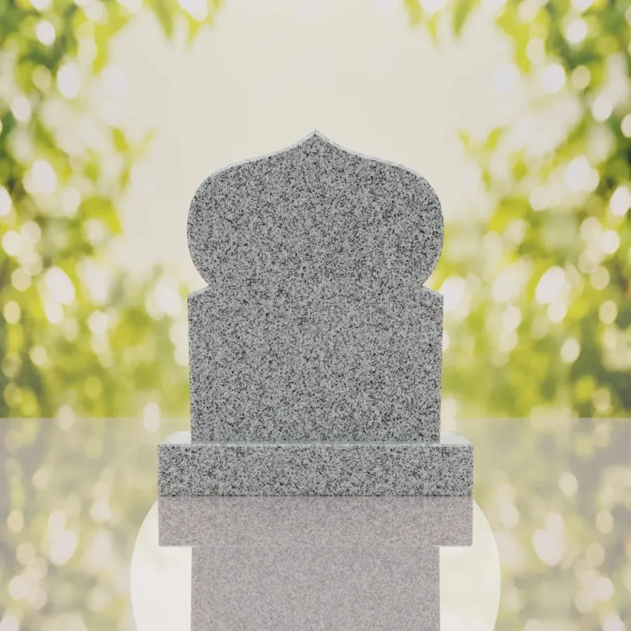 Islamic Dome Granite Headstone view 3