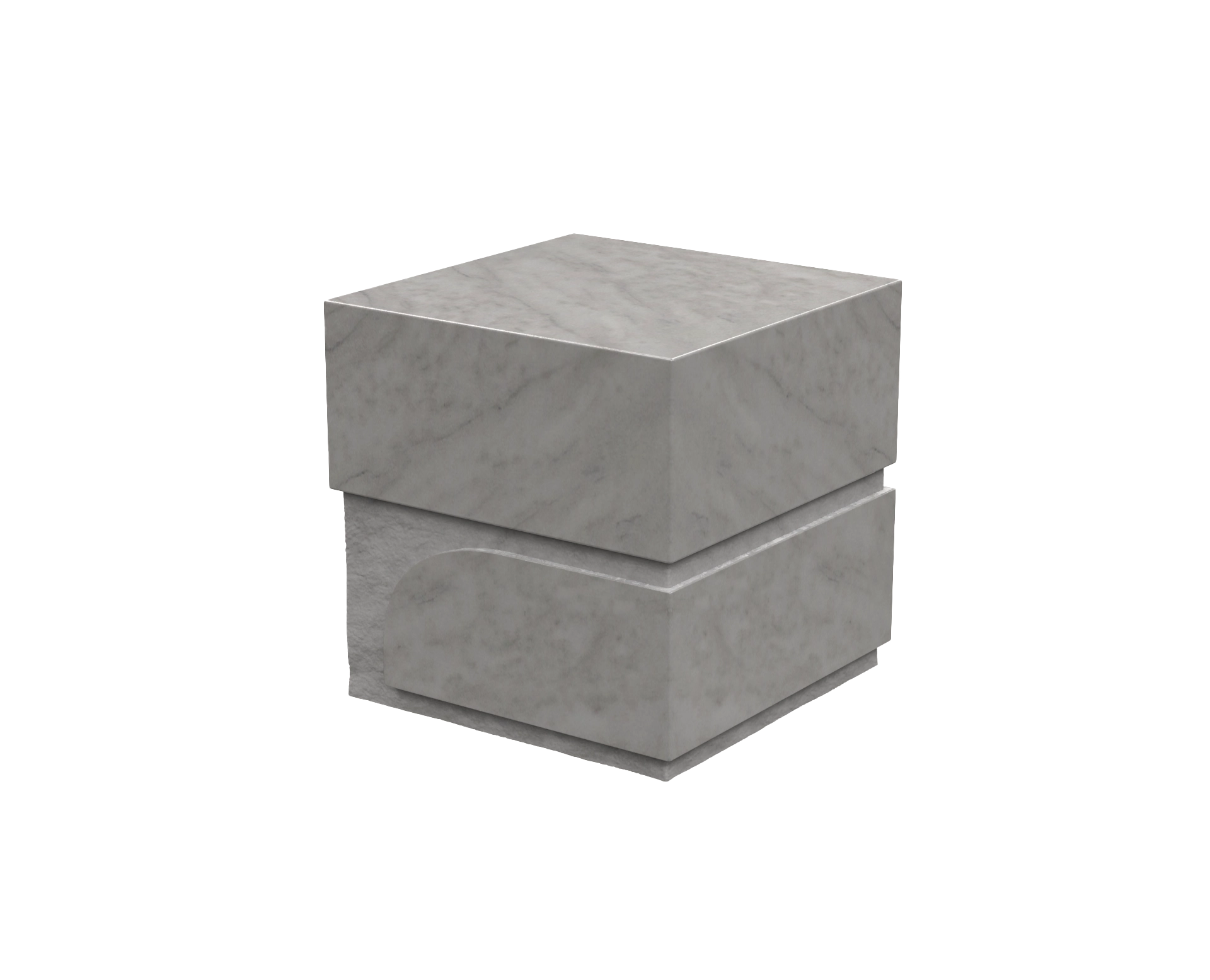 Lux Modern Granite Cremation Urn — Handmade