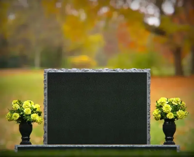 Rock-Edge Companion Upright Headstone 34 x 5 x 23