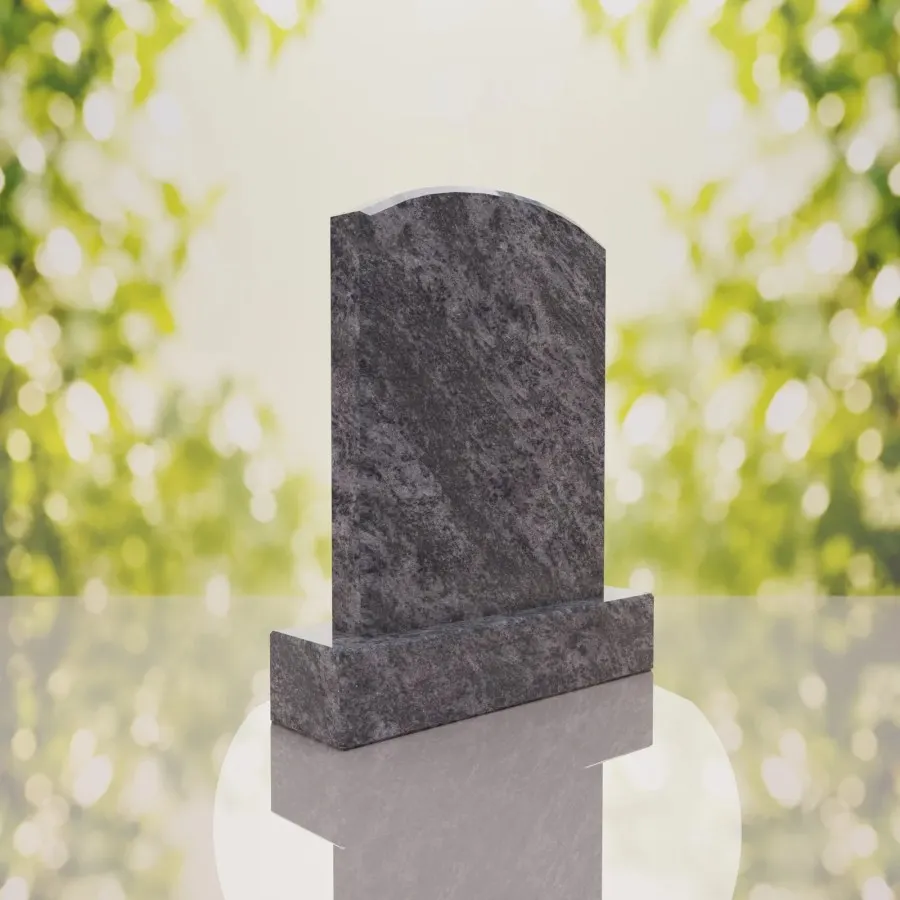 Round Top Upright Headstone 20 x 4 x 24