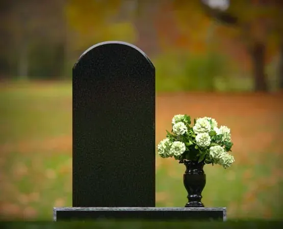 Rounded Top Upright Granite Headstone 16 x 3 x 28